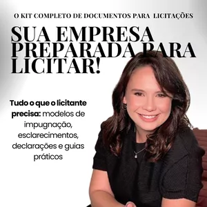 Imagem de capa para o Ebook Kit Completo para Vencer Licitações: Modelos e Guias Práticos