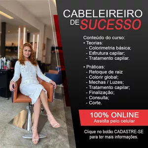 Imagem do curso Cabeleireiro de Sucesso Nível 01