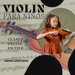 Imagen de portada para Curso online Clases de Violín para Niños