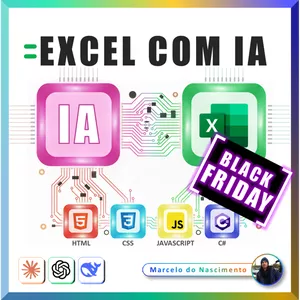 Imagem de capa para o Curso online Excel com IA | Programação e Design