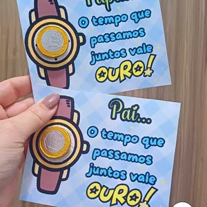Imagem de capa para o Ebook CARTÃO DIA DOS PAIS⌚🩵💙✨