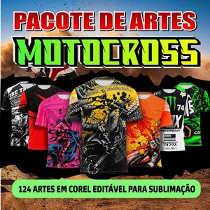 Imagem de capa para o Curso online PACK MOTOCROSS EM COREL P/ SUBLIMAÇÃO