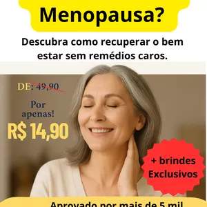 Imagem de capa para o Ebook Menopausa Sem Sofrimento