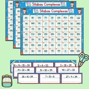 Imagem de capa para o Ebook Fábrica de Palavras  - Sílabas Complexas 