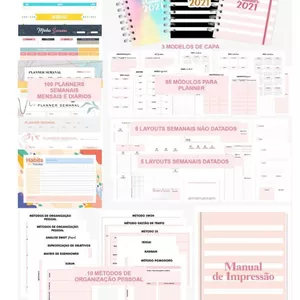 Imagem de capa para o Curso online  KIT PLANNER DIGITAL  MAIS DE 200 ARQUIVOS PARA PLANNER ​