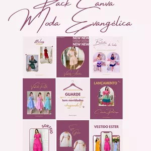 Imagem do curso Pack Canva Moda Evangélica