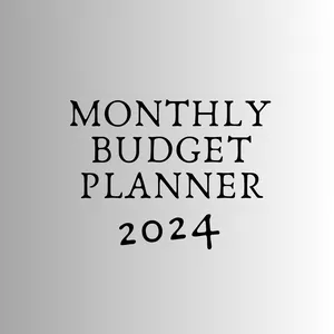 Cover image for Online course MONTHLY BUDGET PLANNER 2024