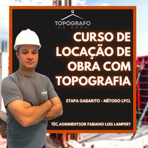 Imagem de capa para o Curso online CURSO DE LOCAÇÃO DE OBRA COM TOPOGRAFIA - ETAPA GABARITO MÉTODO LPCL