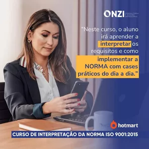 Imagem de capa para o Curso online  INTERPRETAÇÃO DA NORMA ISO 9001:2015