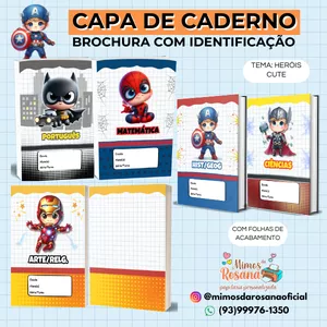 Imagem de capa para o Curso online Capa para Caderno Brochura com Identificação