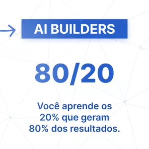 Imagem de capa para o Curso online AI Builders 80/20