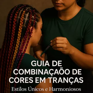 Imagem de capa para o Ebook E-book Guia de Combinação de Cores em Tranças: Estilos Únicos e Harmoniosos