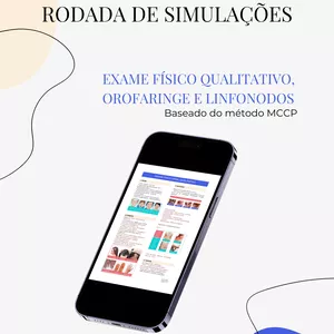 Imagem de capa para o Ebook Roteiro – Rodada de Simulações Exame físico Qualitativo, Orofaringe e Linfonodos