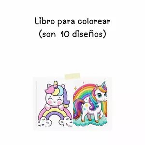 Imagen de portada para Ebook Libritos y libro para colorear de Unicornios