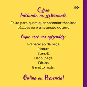 Imagem do curso INICIANDO NO ARTESANATO
