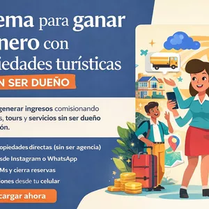 Imagen de portada para Ebook Cómo ganar dinero con alquileres turísticos sin tener propiedades