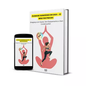 Imagem de capa para o Ebook Plano de Exercícios em Casa - 15 Minutos por Dia