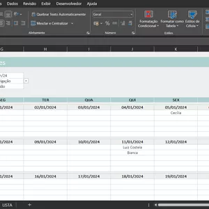 Imagem de capa para o Ebook Planilha de Aniversariantes