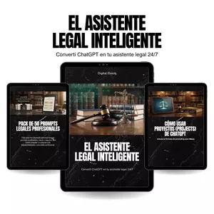 Imagen de portada para Ebook El Asistente Legal Inteligente, convertí ChatGPT en tu Asistente Legal 24/7 - Edición 2026
