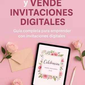 Imagen de portada para Ebook Diseña, crea y vende Invitaciones Digitales 
