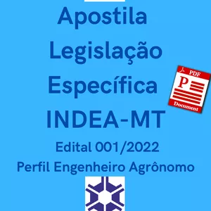 Imagem de Apostila Legislação Específica INDEA-MT - Perfil Engenheiro Agrônomo  criado por Concurso INDEA na hotmart