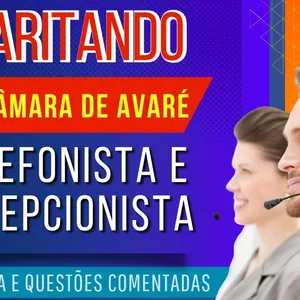 Imagem do curso Gabaritando Câmara de Avaré - Telefonista e Recepcionista