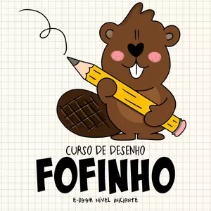 Imagem de capa para o Ebook CURSO DE DESENHO FOFINHO -  E-book nível iniciante 
