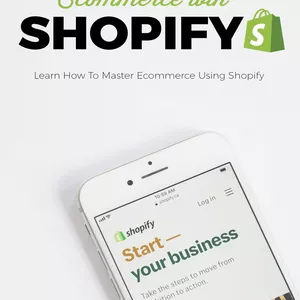 Imagem de capa para o Ebook Comécio eletrônico SHOPIFY