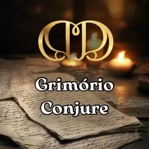 Imagem de capa para o Ebook Grimório Conjure-100 receitas de óleos e pós hoodoo