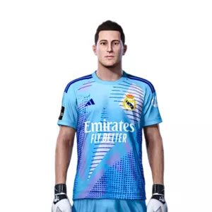Imagem de capa para o Curso online Real Madrid Kit do uniforme do Goleiro 24/25 para PES2021 e PES2018 PC