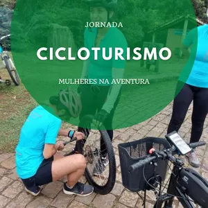 Imagem de capa para o Curso online Jornada Mulheres Na Aventura Cicloturismo