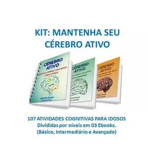 Imagem de capa para o Ebook KIT MANTENHA SEU CÉREBRO ATIVO, 107 ATIVIDADES DE ESTIMULAÇÃO COGNITIVA PARA IDOSOS