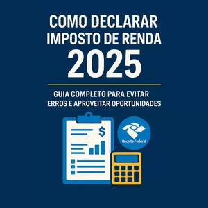 Imagem de capa para o Ebook  eBook Como Declarar Imposto de Renda 2025