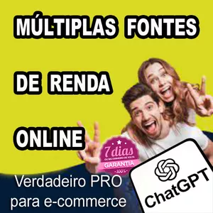 Fonte Lucrativa + Chat GPT- Tenha acesso a vários cursos de treinamento que vão te ensinar como ganhar múltiplas fontes de renda através da Internet.