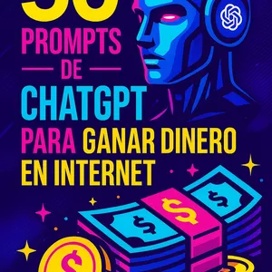 Imagen de portada para Ebook 50 Prompts de ChatGPT para ganar dinero en internet