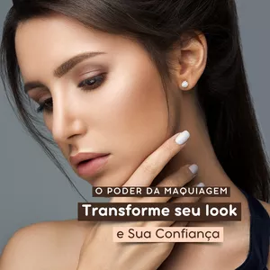 Imagem de capa para o Ebook O poder da Maquiagem Transforme Seu Look e Sua Confiança