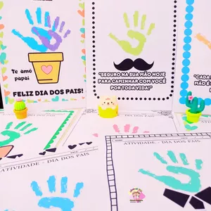 Imagem de capa para o Ebook *🩵Atividade: "Carinho na Palma da Mão: Especial Dia dos Pais🩵*  