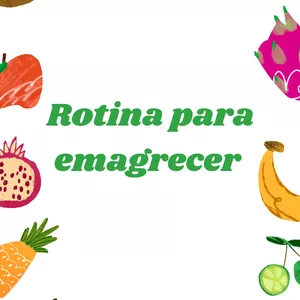 Imagem de capa para o Ebook Rotina de como emagrecer com saude 
