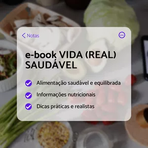Imagem de capa para o Ebook VIDA (REAL) SAUDÁVEL