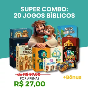 Imagem do curso  SUPER COMBO: 20 JOGOS BÍBLICOS RECANTO DO SABER INFANTIL
