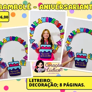Imagem de capa para o Ebook 🎂Bambolê - Aniversariante 