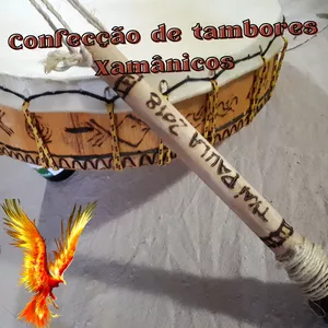 Imagem de capa para o Curso online Oficina de confecção de tambor Xamânico