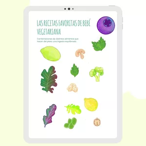Imagen de portada para Ebook Las Recetas Favoritas de Bebé Vegetariana