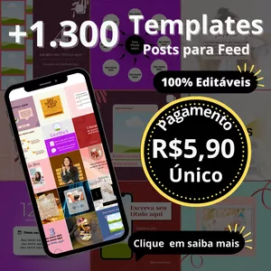 Imagem de capa para o Ebook Pack Canva - Feed