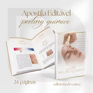 Imagem de capa para o Ebook Apostila Editável Peeling Químico