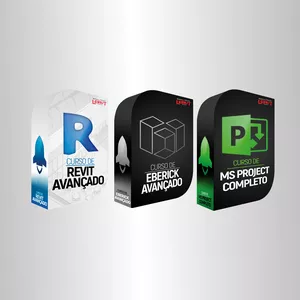 Imagem de capa para o Curso online Revit Avançado + Eberick Avançado + Ms Project Avançado 