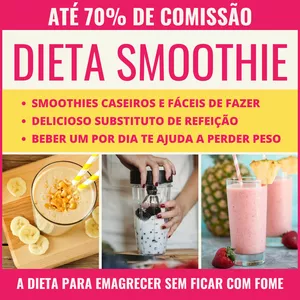 Imagem de capa para o Ebook Dieta Smoothie - Smoothies Caseiros e Fáceis de Fazer