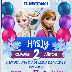 Imagen de portada para Ebook Invitación de cumpleaños de frozen