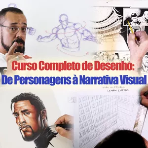 Imagem de capa para o Curso online Curso Completo de Desenho Com Rodney Buchemi: De Personagens à Narrativa Visual