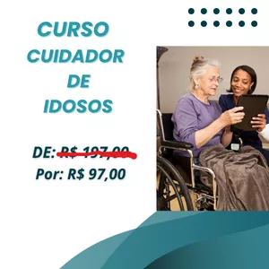Imagem de capa para o Curso online Curso de Cuidador de Idoso com Certificado sem Sair de Casa 